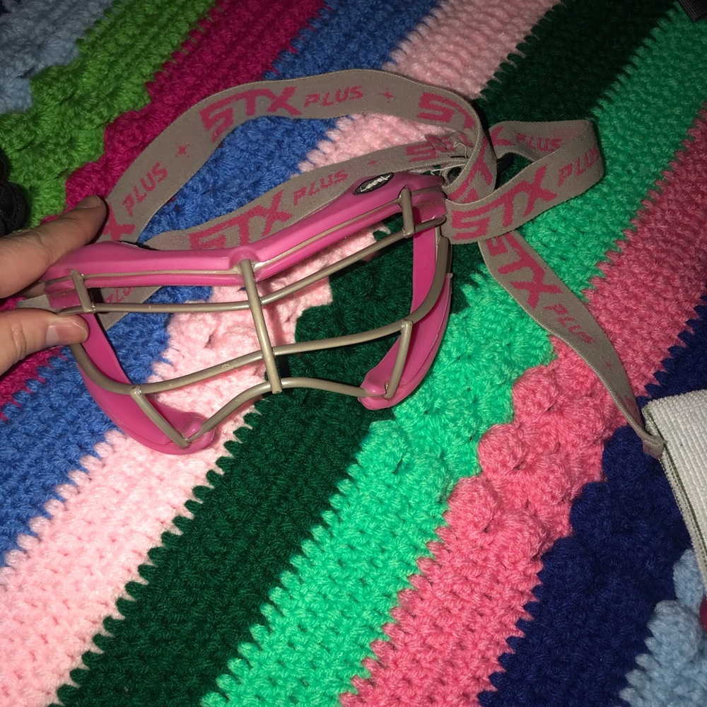 STX pink lacrosse goggles